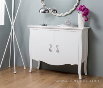 Taquillón 2 Puertas Oslo Blanco (100x35X80)