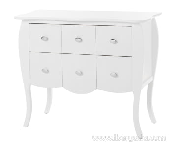 Cómoda 2 Cajones Turín Blanco (93x40x81)
