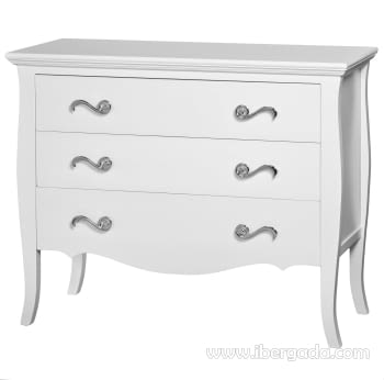 Cómoda 3 Cajones Nova Blanca (100x35x80)