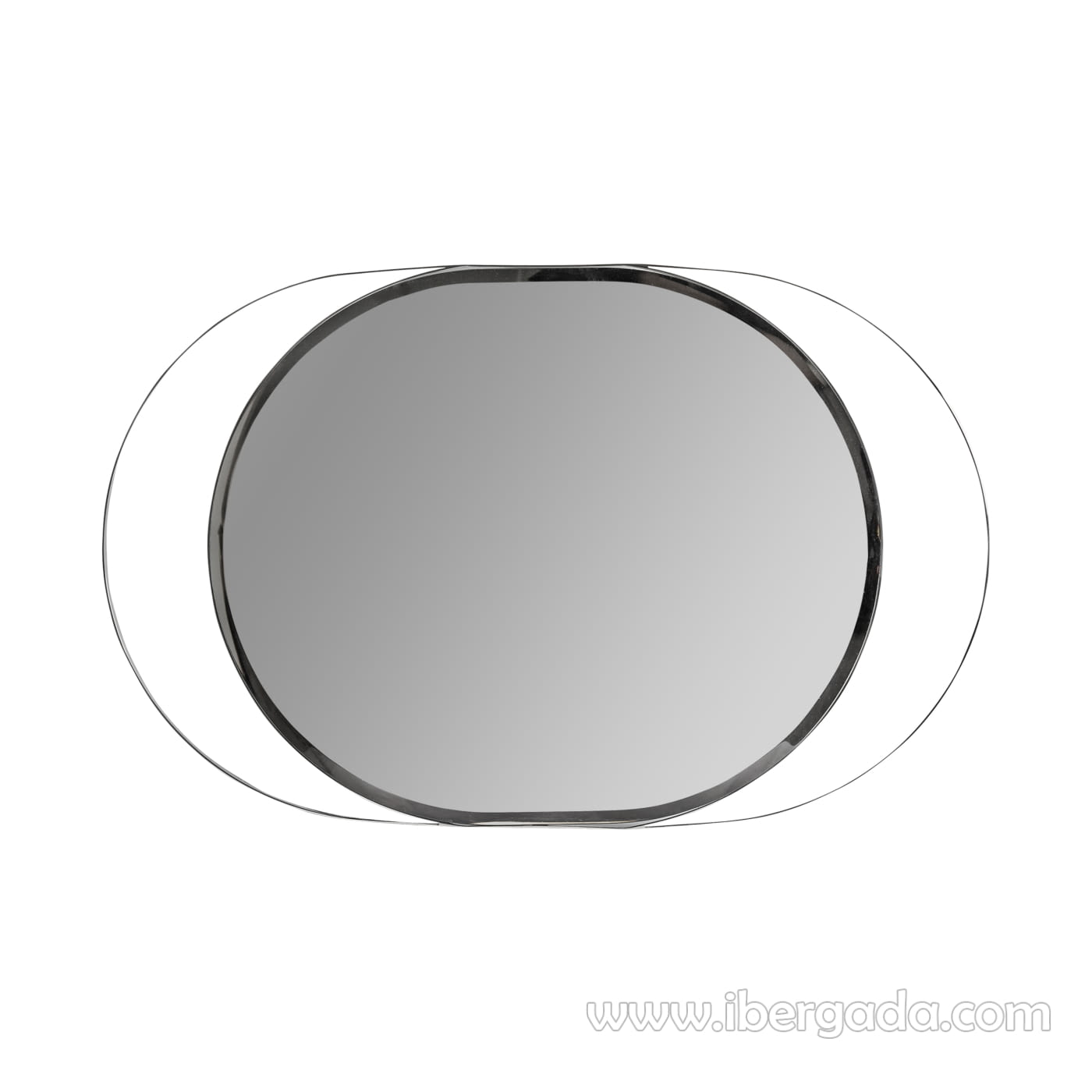 Espejo Oval White Fussion Cromo (110x70)