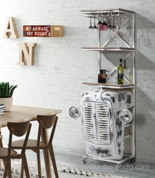 Mueble Bar Calcuta Blanco (86x48x180)