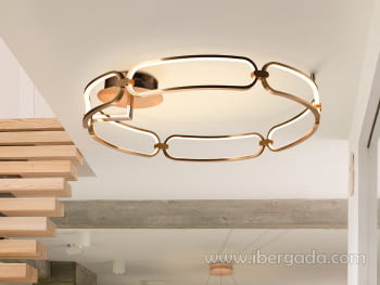 Plafon Colette Oro Rosa (80x80)