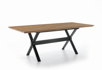 Mesa de Comedor Hierro/Madera Extensible (140x90)