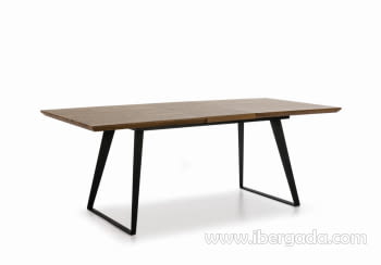Mesa de Comedor Hierro/Madera Extensible (140x90)