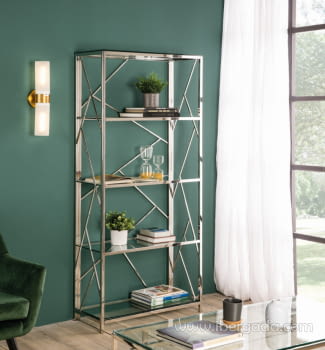 Estanteria Steels Acero/Cristal (80x35x180)