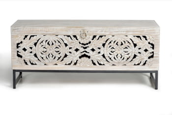 Baúl Madera Mango/Hierro (116x40x50)