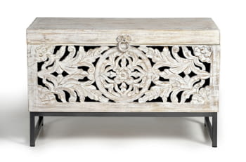 Baúl Madera Mango/Hierro (80x40x50)