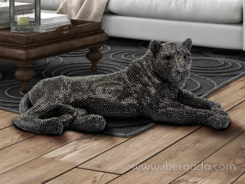 Figura Leona Grande Negro