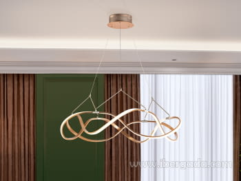 Lampara Molly Oro Rosa (80x80)
