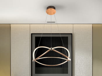 Lampara Ocellis Dorada (60x60)