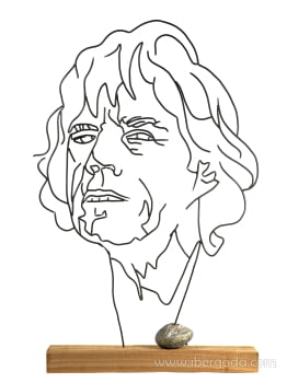 Escultura Mick Jagger (50x10x80)