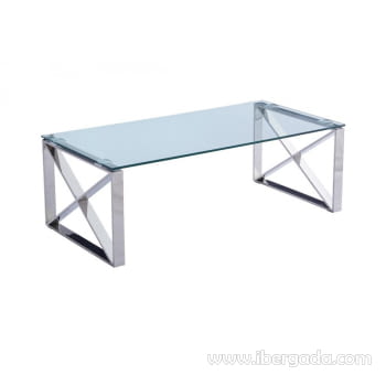 Mesa de Centro Venus Acero/Cristal (120x60)