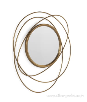 Espejo Metal Oro Envejecido (84x76)-1