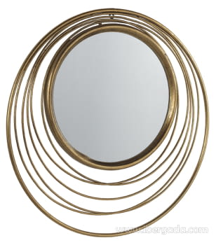 Espejo Metal Oro Envejecido (73x73)