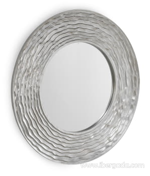 Espejo Redondo Plata (100x100)