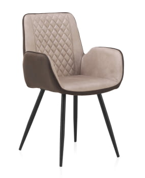 Sillón Bicolor Marrón/Beige
