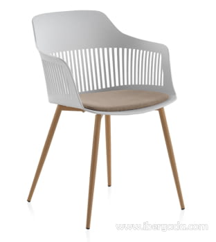 Sillón Blanco/Madera