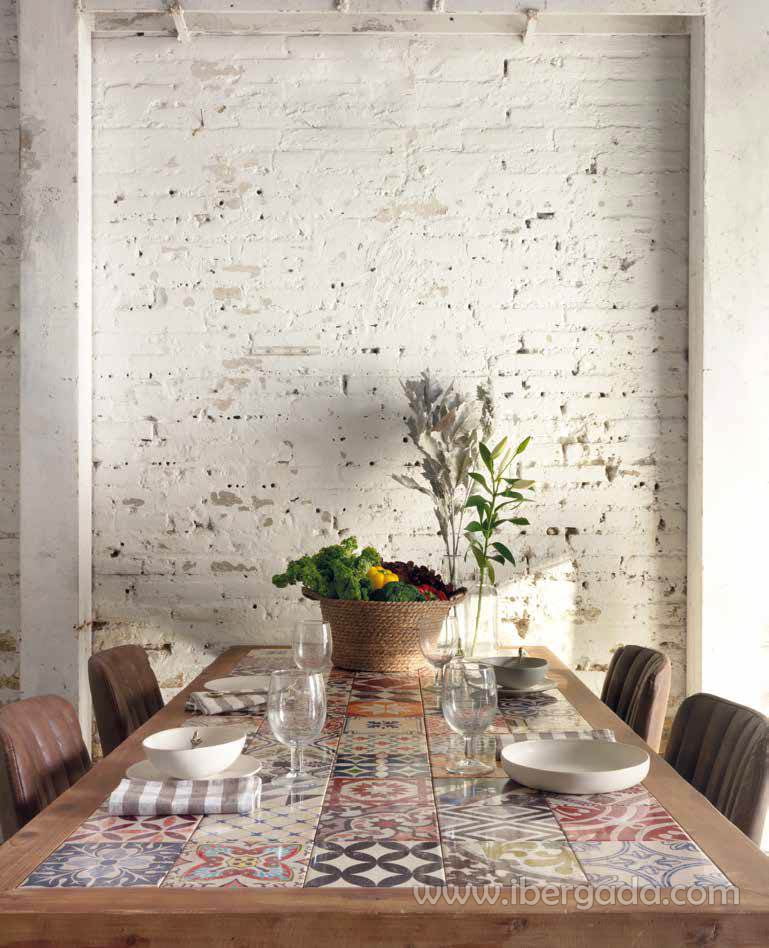 Mesa de Comedor Rectangular Cerámica/Hierro (195x90)-3