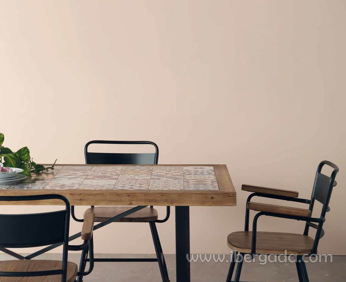 Mesa de Comedor Rectangular Cerámica/Hierro (195x90)-5