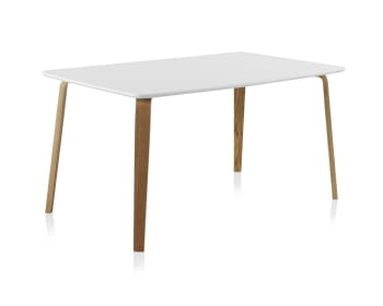 Mesa de Comedor Rectangular Roble/Blanco (150x90)