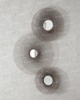 Espejo Dafne Marrón/Cobre J/3