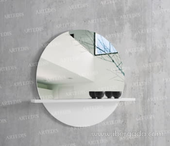 Espejo Con Estante Luna (100x90)