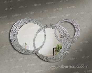 Espejo Bruselas Pan de Plata (120x80)