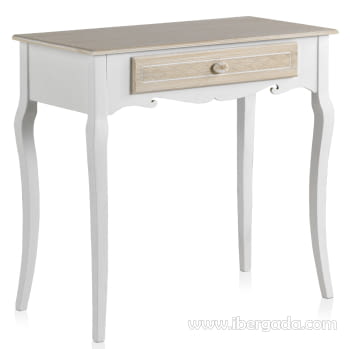 Consola Blanco/Crema 1 Cajón (80x40x78)