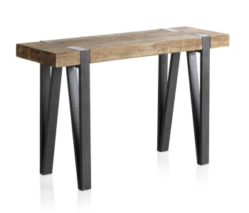 Consola Madera Metal (120x40x76)