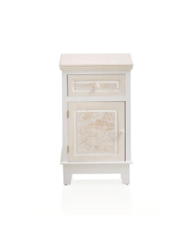 Mesita Brenda Madera 1 Cajón y 1 Puerta  (41x33x69)