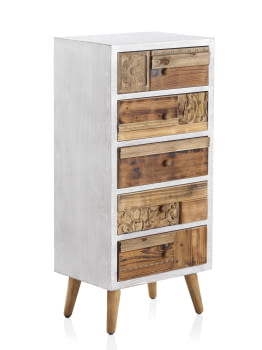 Sinfonier Skoura Madera Natural 5 Cajones (48,5x36x105)