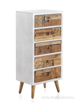 Sinfonier Skoura Madera Natural 5 Cajones (48,5x36x105)