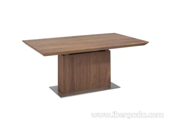 Mesa de Comedor Extensible Gala Nogal/Acero (180x100)