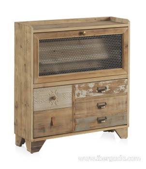 Zapatero Barnaby Madera Natural 2 Puertas  (80x25x90)