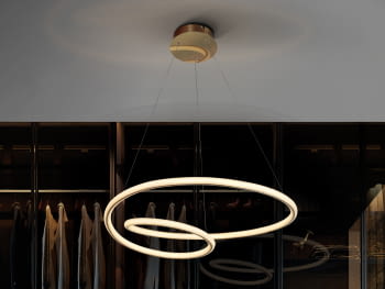 Lampara Tube Oro (60x60)