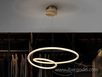 Lampara Tube Oro (60x60)