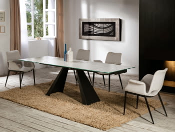 Mesa de Comedor Extensible Alai Blanca (160/240 x 90)