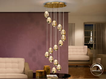 Lampara  Rocio Oro 14L Dimmable Bluetooth (50x50)