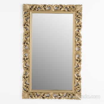 Espejo Rectangular Barroco Oro Patinado (155x95) - 3