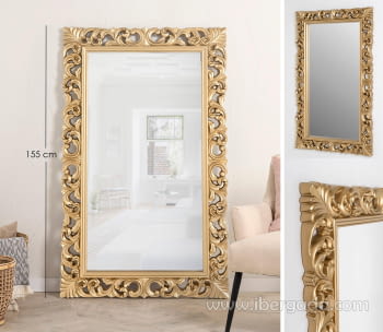 Espejo Rectangular Barroco Oro (155x95)