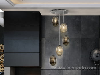 Lampara Ovila Smoke-Coñac 5L (60x60)