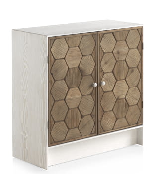 Cómoda Magnolia 2 Puertas Blanca (80x35x80)