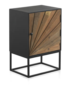 Mesita de Noche Lotus 1 Puerta Multicolor (48x35x70)