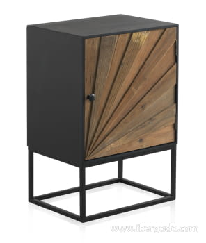 Mesita de Noche Lotus 1 Puerta Multicolor (48x35x70)