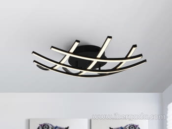 Plafon Trama II Negro (60x60)