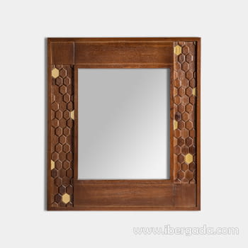 Espejo Hexagono (80x4x90)