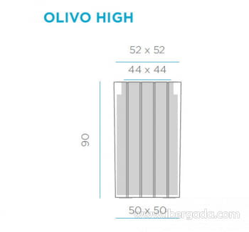 Macetero Olivo High (50x50x90) - 4