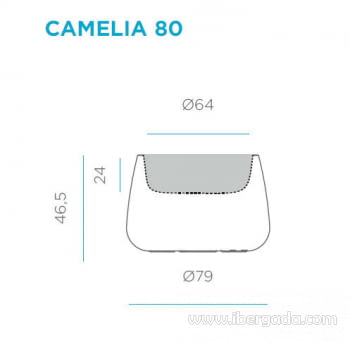 Macetero Camelia Color 80 (80x80x46) - 4