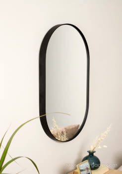Espejo Ovalado Negro (72x44) - 2