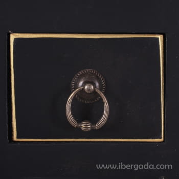 Consola Oriente Negro/Oro 6 cajones 2 puertas (63x26x80) - 4